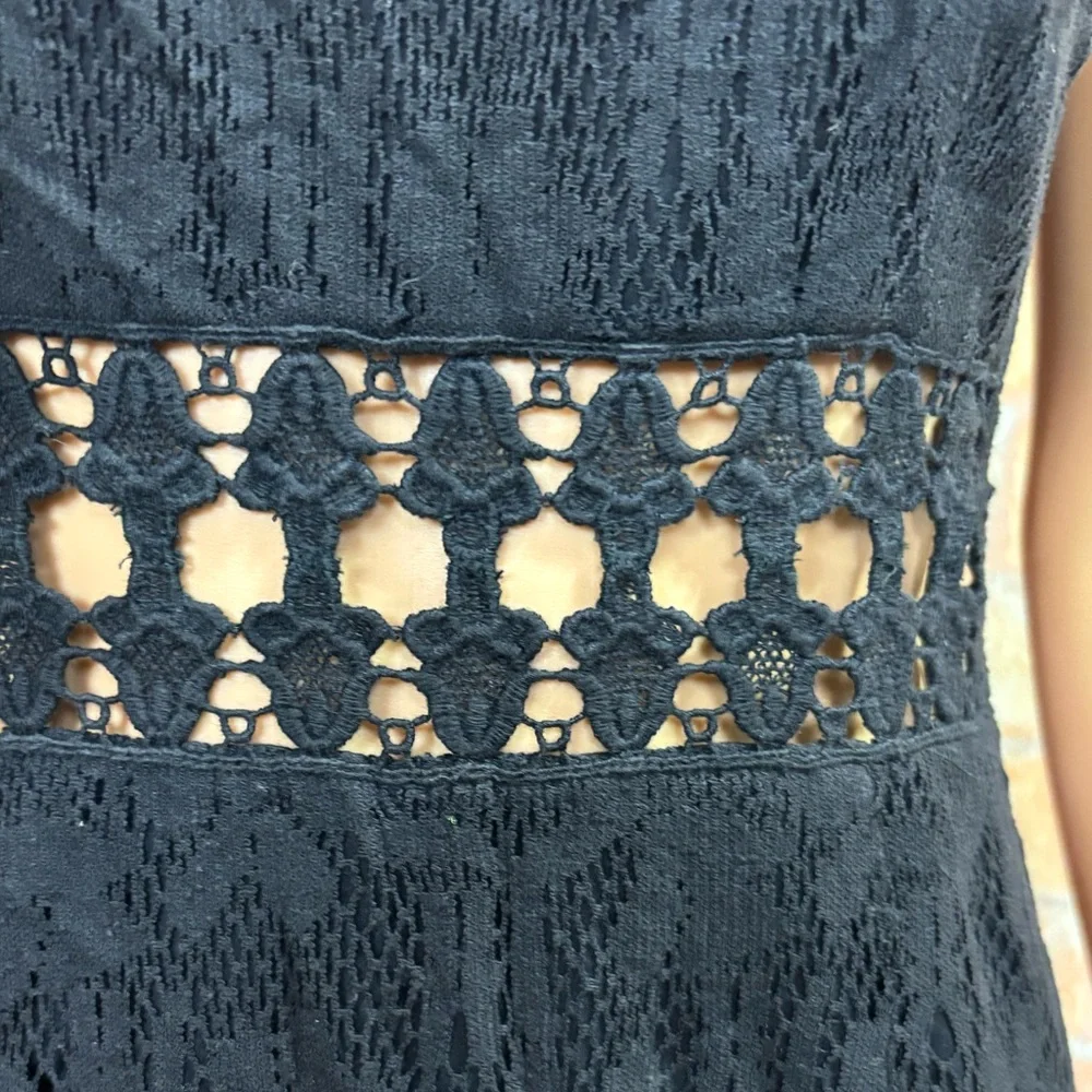 Free People‎ Lace Illusion Neck Mini Dress